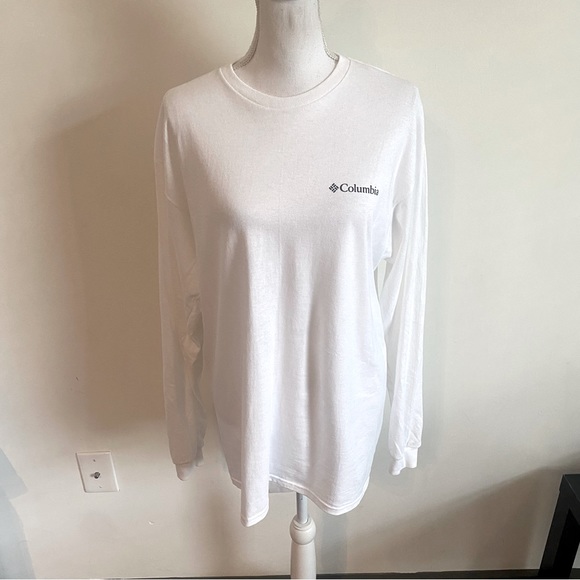 Columbia Other - Columbia Men’s White Long Sleeve Graphic Shirt Size Large NWOT